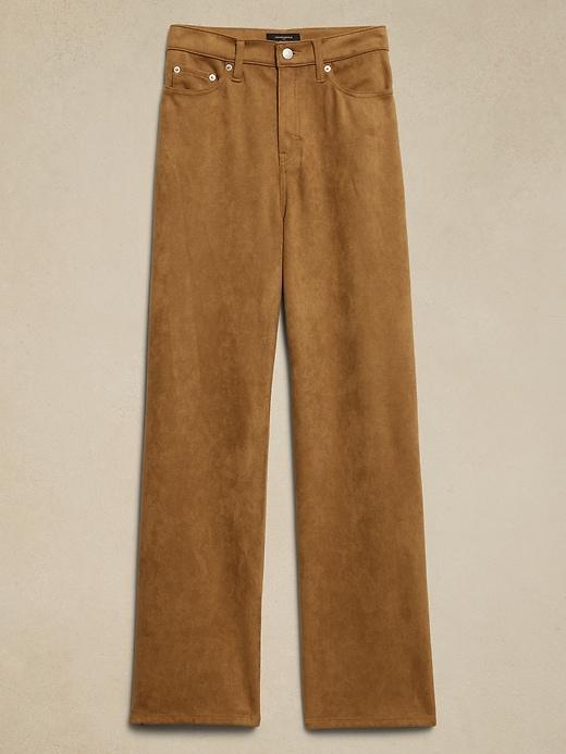 Ultra High-Rise Wide-Leg Vegan Suede Pant Product Image