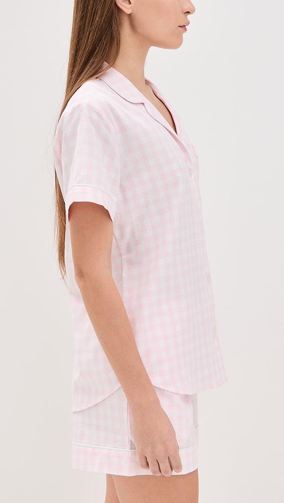 Petite Plume Gingham Shorts Pj Set | Shopbop Product Image