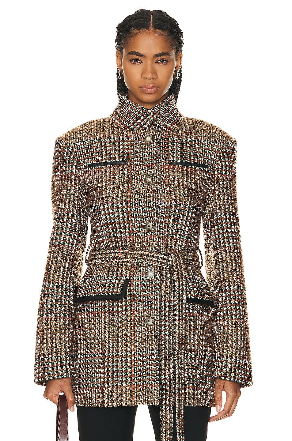 Stella McCartney Short Coat in Cognac Product Image