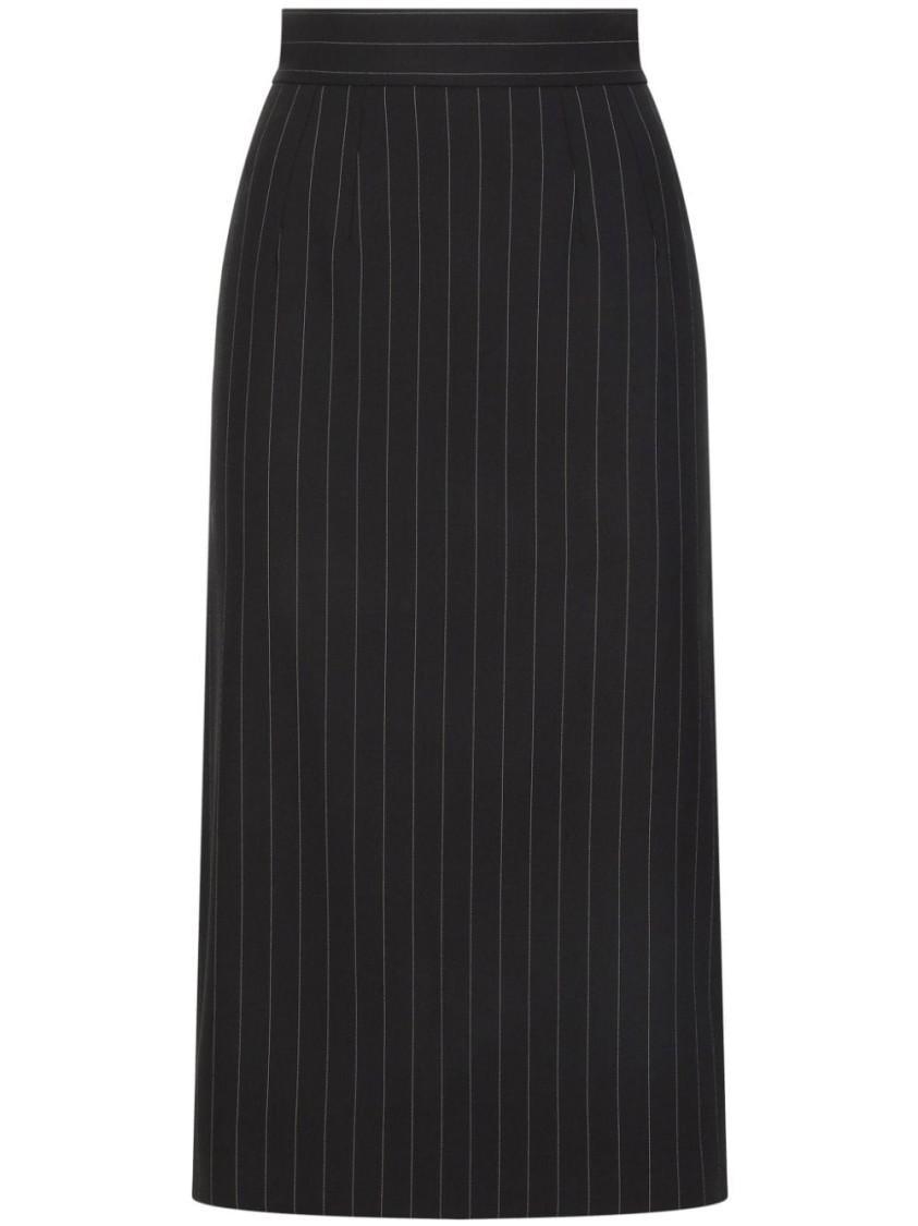 DOLCE & GABBANA Pinstriped Skirt In Multicolor Product Image