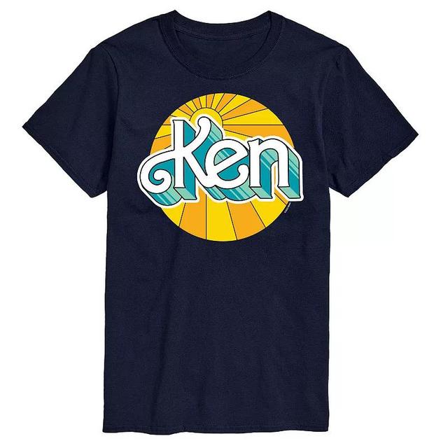 Big & Tall Barbie Ken Sunburst Graphic Tee, Mens Blue Product Image