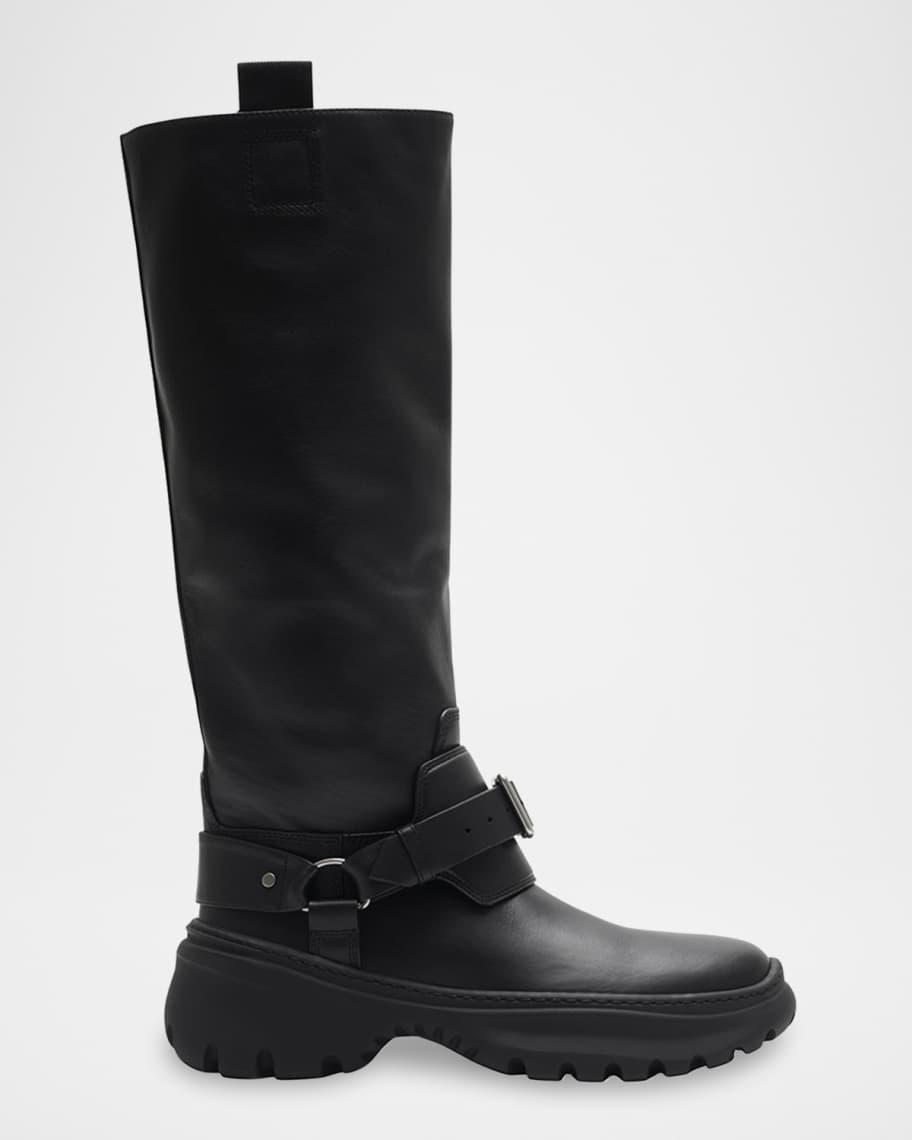 Leather Buckled Tall Boots  product image