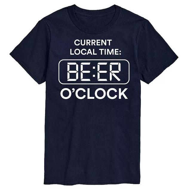 Big & Tall Beer Oclock Tee, Mens Black Product Image