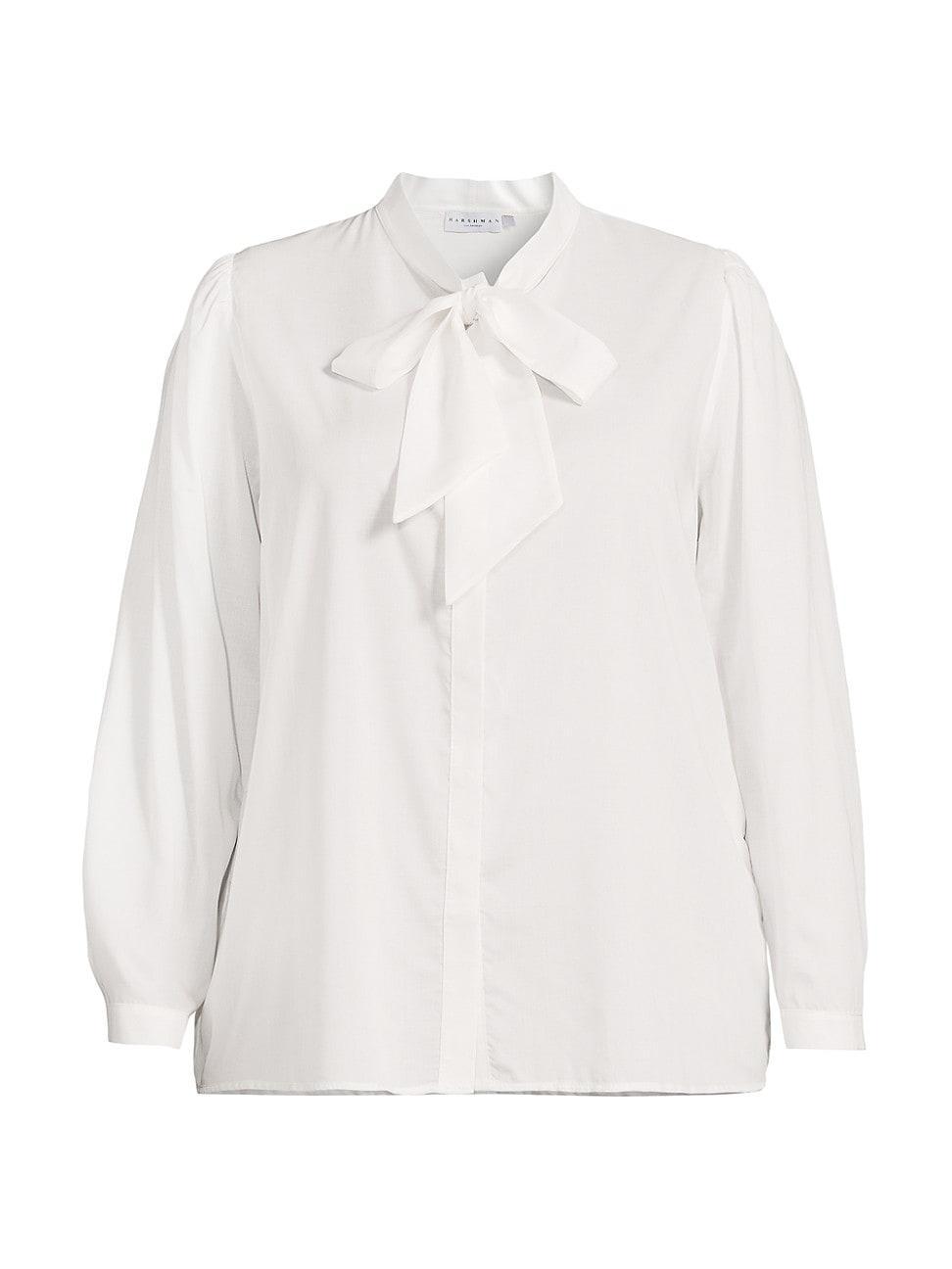 Womens Plus Aveline Tieneck Blouse Product Image