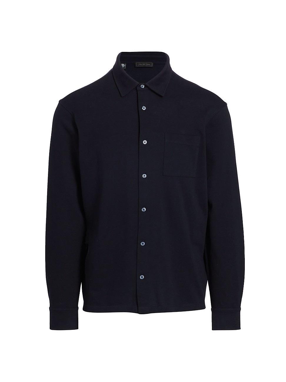 Mens COLLECTION Cotton Button-Front Shirt Product Image