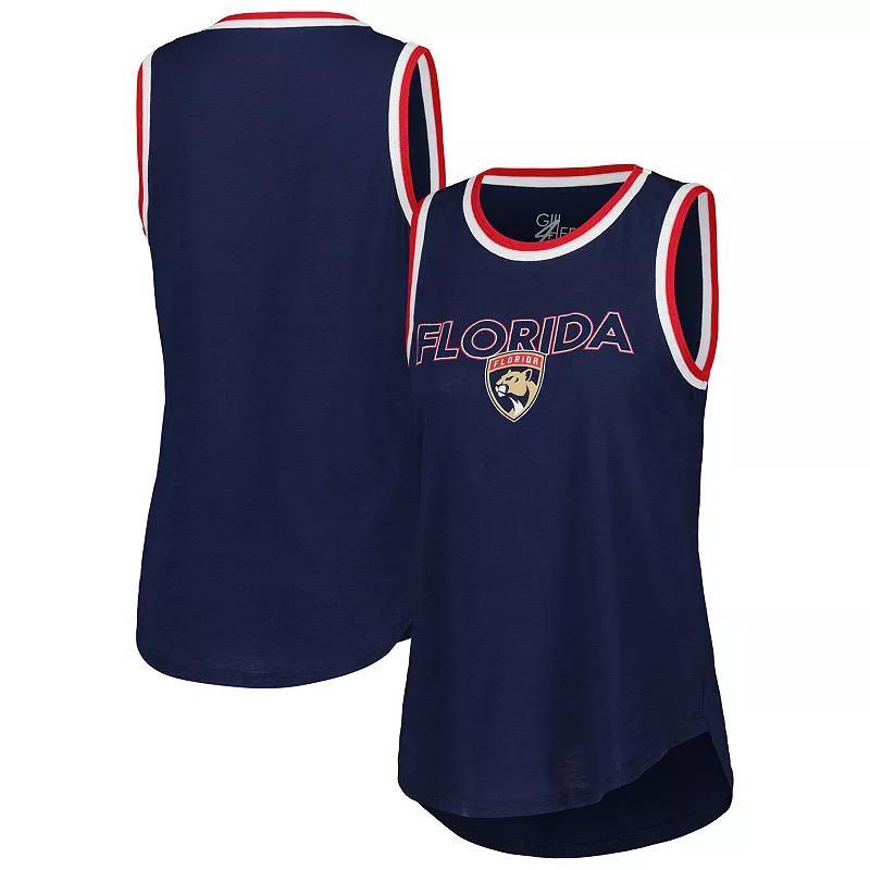 Womens G-iii 4Her by Carl Banks Navy Florida Panthers Strategy Tank Top Product Image