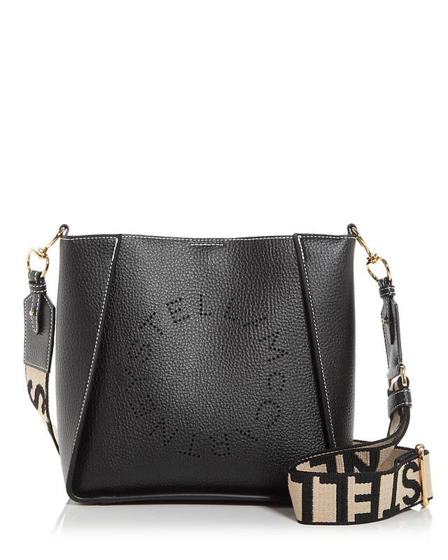 Stella McCartney Perforated Logo Mini Faux Leather Crossbody Bag Product Image