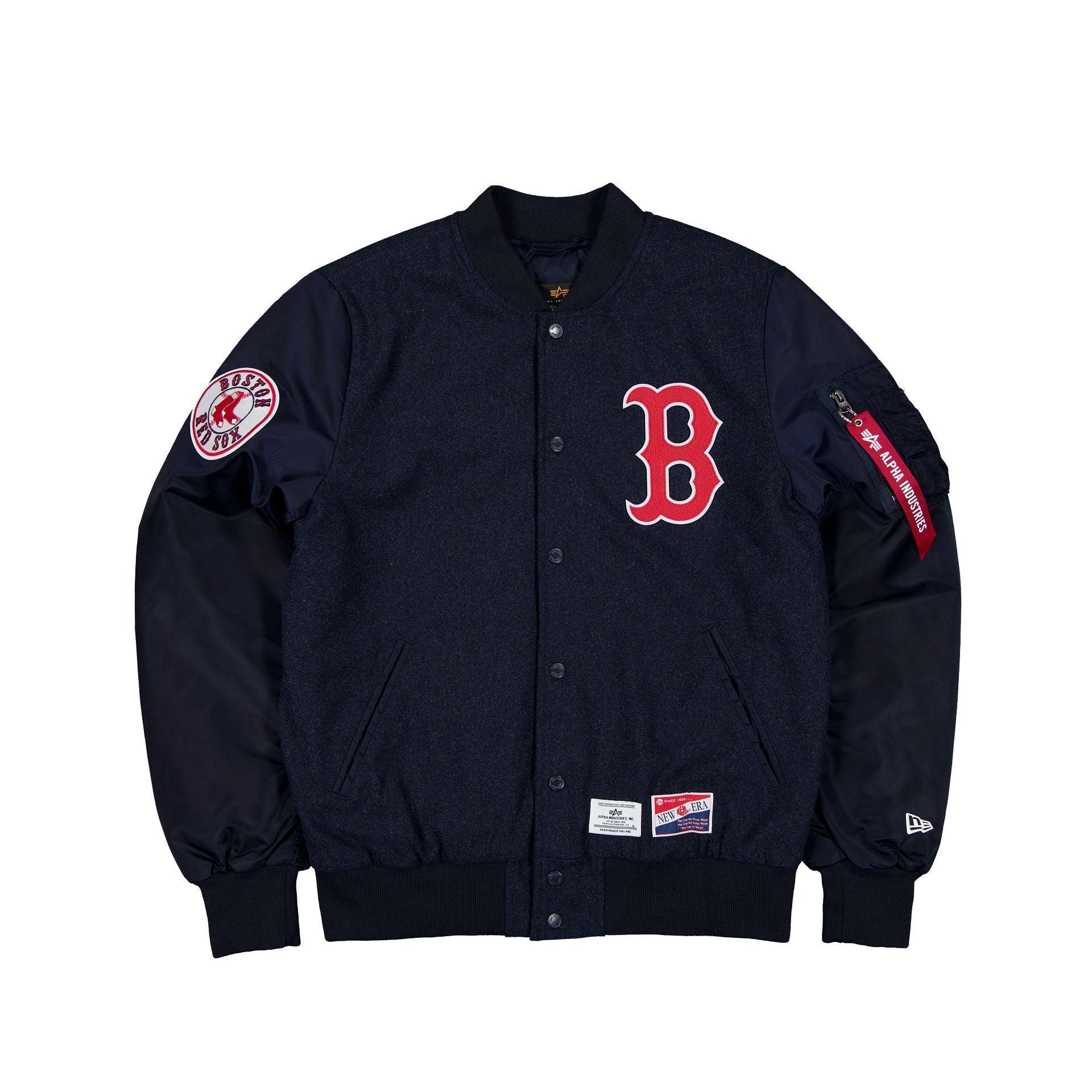 Alpha Industries x Boston Red Sox MA-1 Wool Varsity Jacket Male Product Image