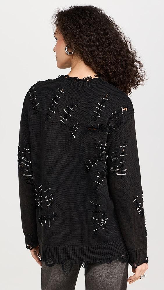 R13 Slashed Boyfriend Sweater | Shopbop Product Image