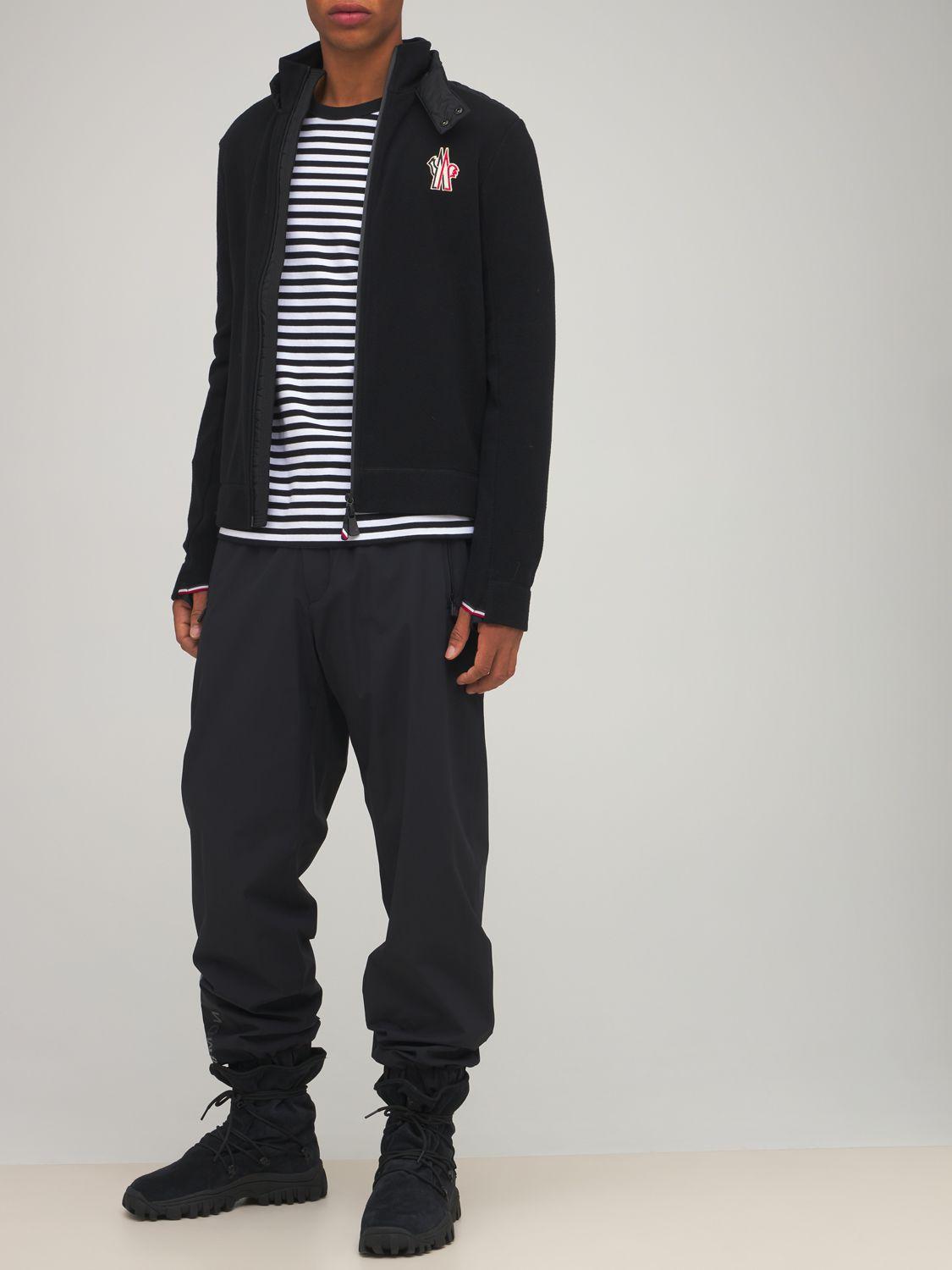 MONCLER Grenoble Felpa Fleece Jacket In Black Product Image