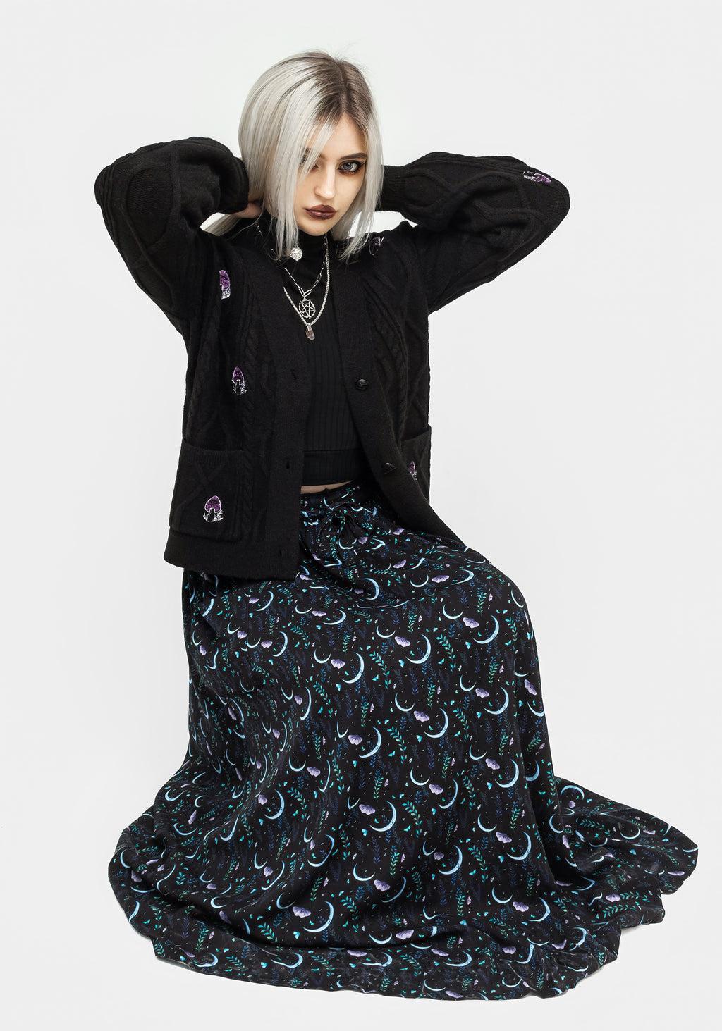 Diana Moon Moth Midaxi Skirt Product Image