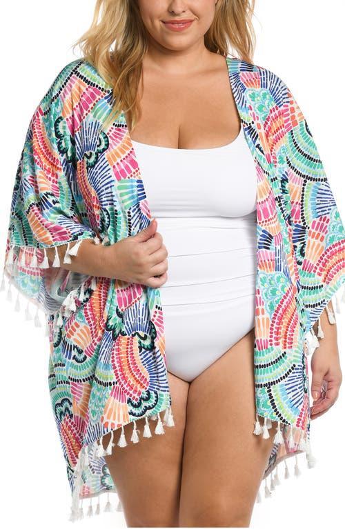 La Blanca Waves Tassel Trim Cover-Up Product Image