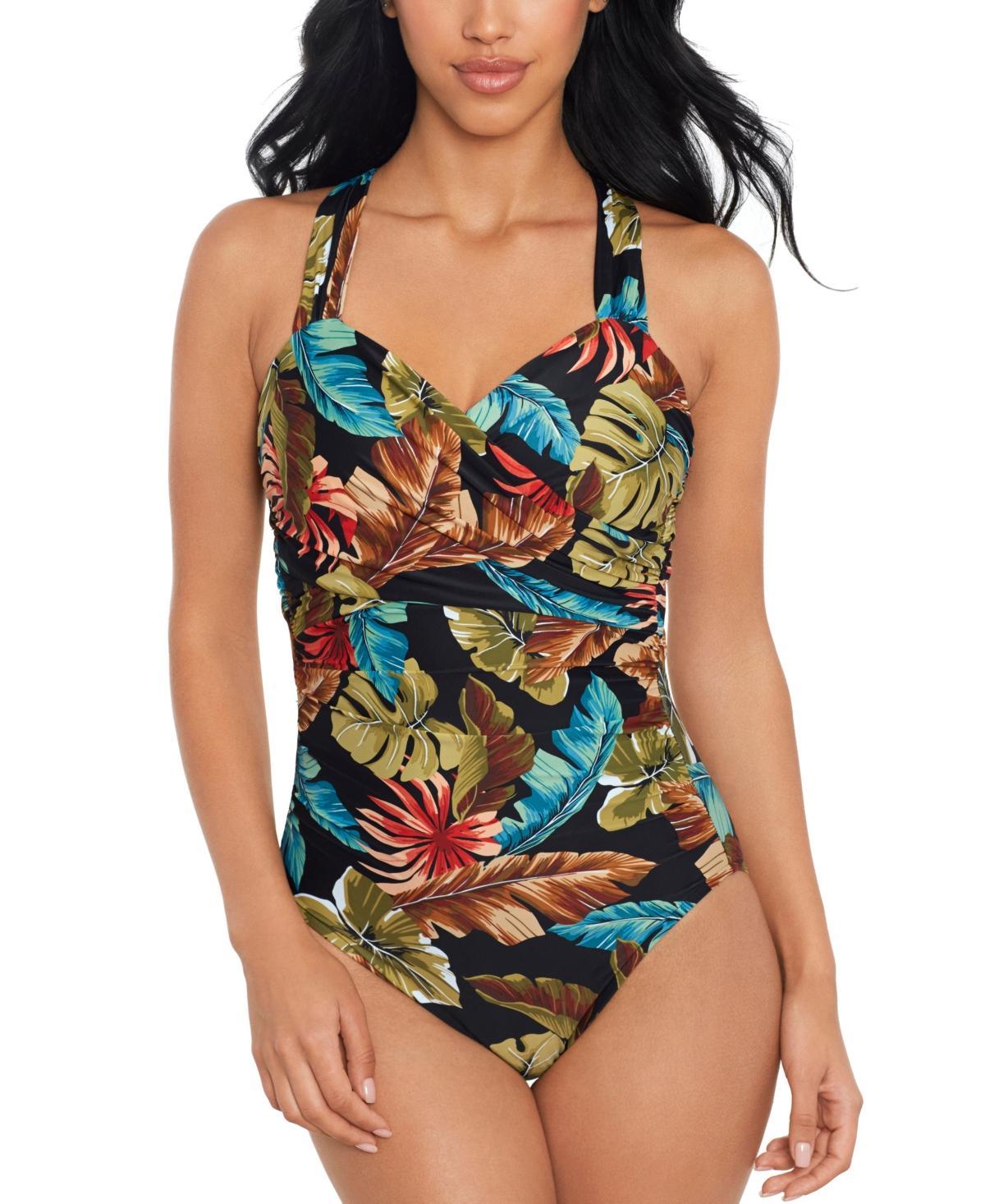 Womens Aloe Nico Palm One-Piece Swimsuit Product Image