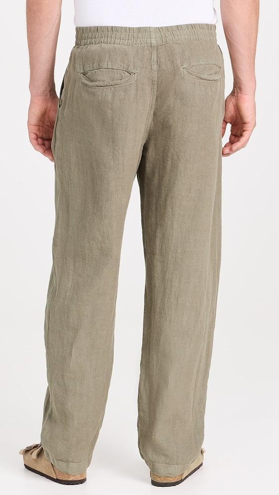 Madewell Linen Drawstring Pull-On Pants | Shopbop Product Image