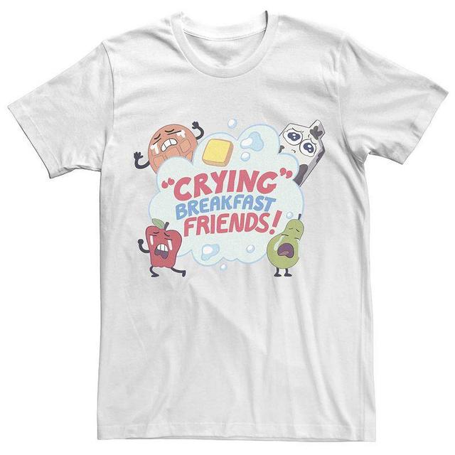 Mens Steven Universe Crying Breakfast Friends! Collage Tee Product Image