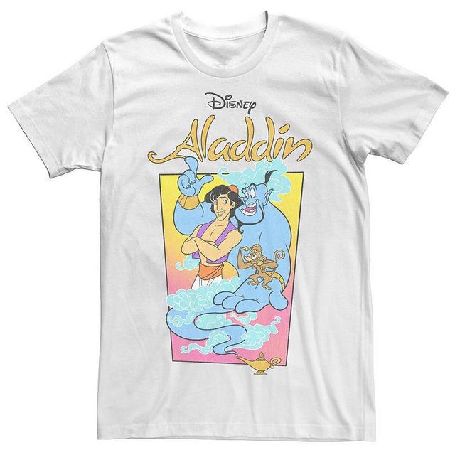 Big & Tall Disney Aladdin Genie Abu Poster Tee, Mens White Product Image