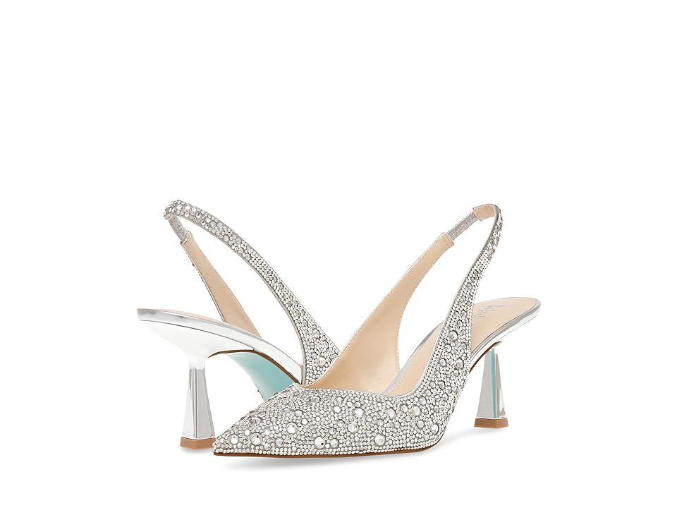 Blue by Betsey Johnson Clark Rhinestone Slingback Pumps Product Image