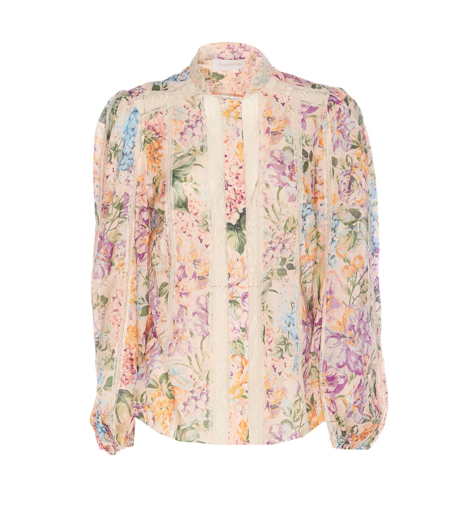 Halliday Lace Shirt In Multicolor Product Image