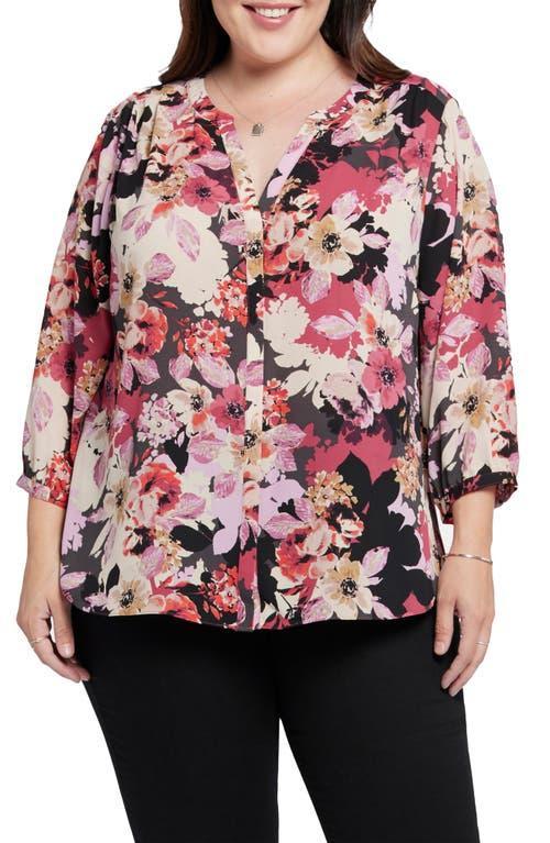 NYDJ Semisheer Pintuck Blouse Product Image