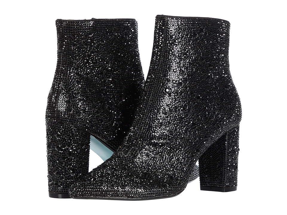 Blue by Betsey Johnson Cady Pearl Embellished Block Heel Booties Product Image