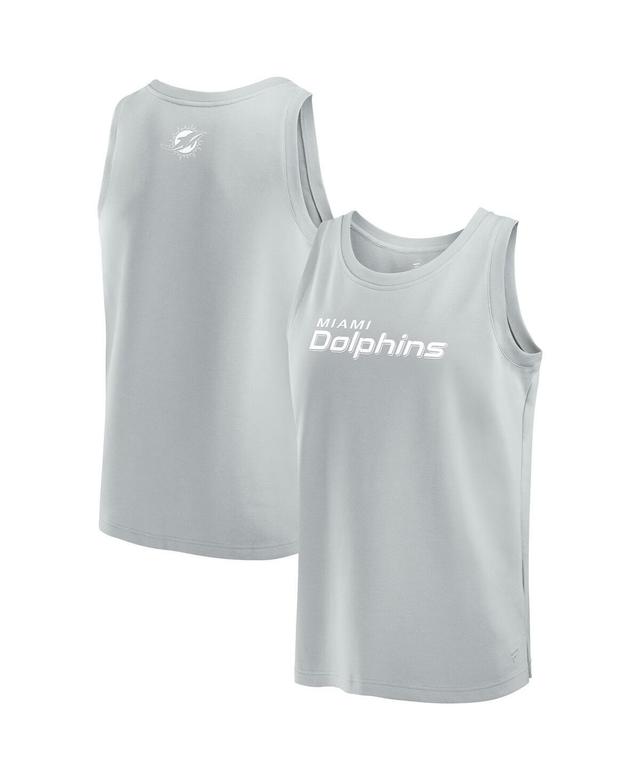 Fanatics Mens Gray Miami Dolphins Elements Tank Top Product Image