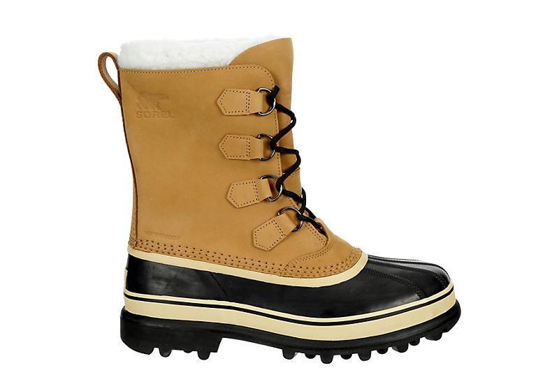 Sorel Mens Caribou Waterproof Nubuck Leather Cold-Weather Boots Product Image