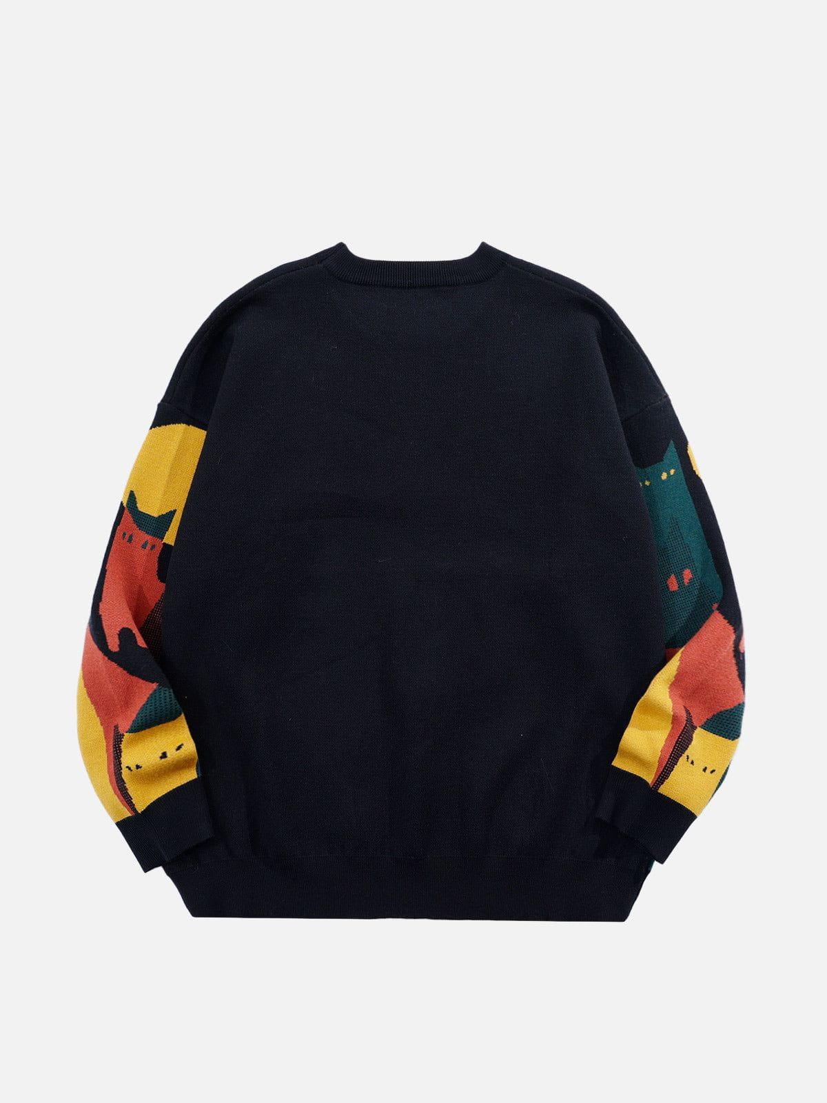 Aelfric Eden Color Blocking Cat Sweater Product Image