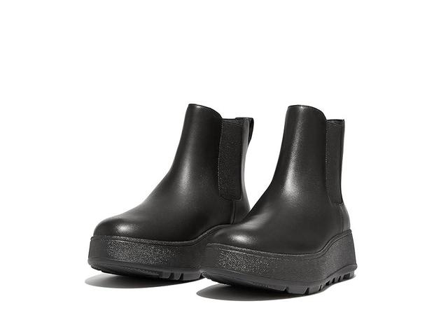 FitFlop F-Mode Waterproof Leather Flatform Chelsea Boots (All ) Women's Boots Product Image