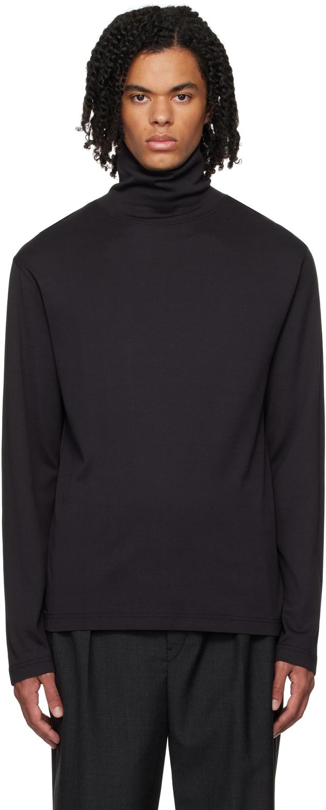 Gray Long Sleeve Turtleneck Product Image