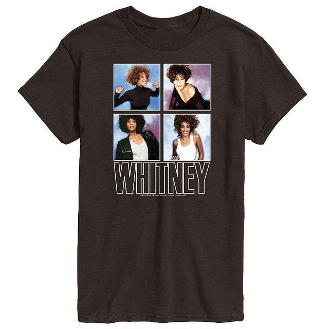 Mens Whitney Houston Tee Dark Brown Product Image