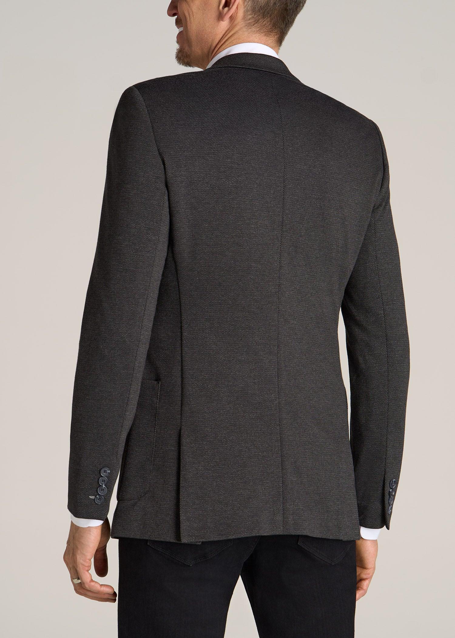 Men's Tall Blazer in Black Silver Mix Product Image