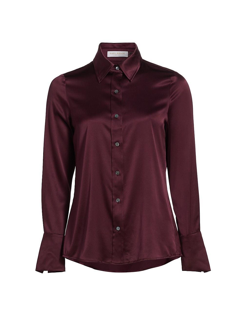 Womens Victoria Satin Shirt Product Image