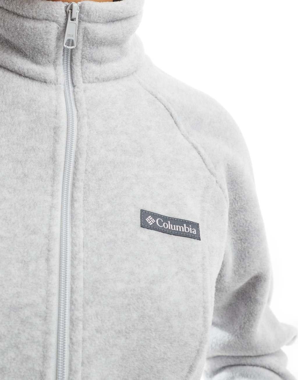 Columbia benton springs full zip fleece in cirrus gray heather  Product Image