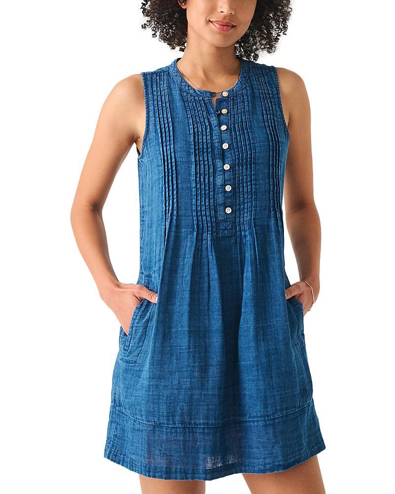 Faherty Isha Linen Swing Dress Product Image