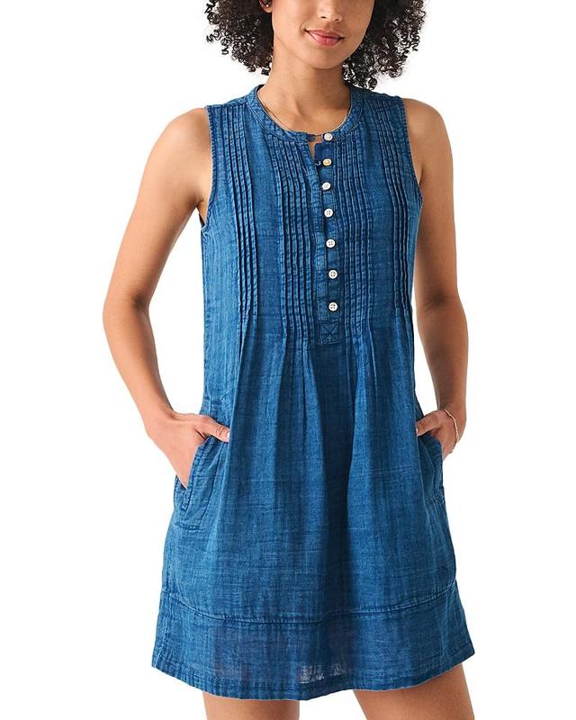 Faherty Isha Linen Mini Dress Product Image