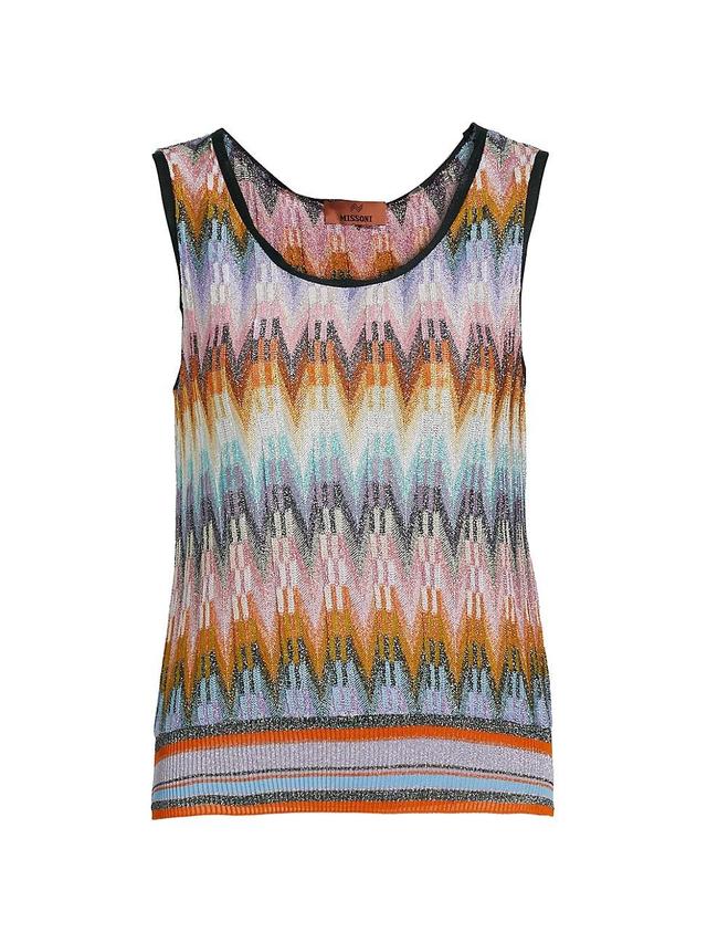 Womens Shimmer-Knit Relaxed Tank Product Image