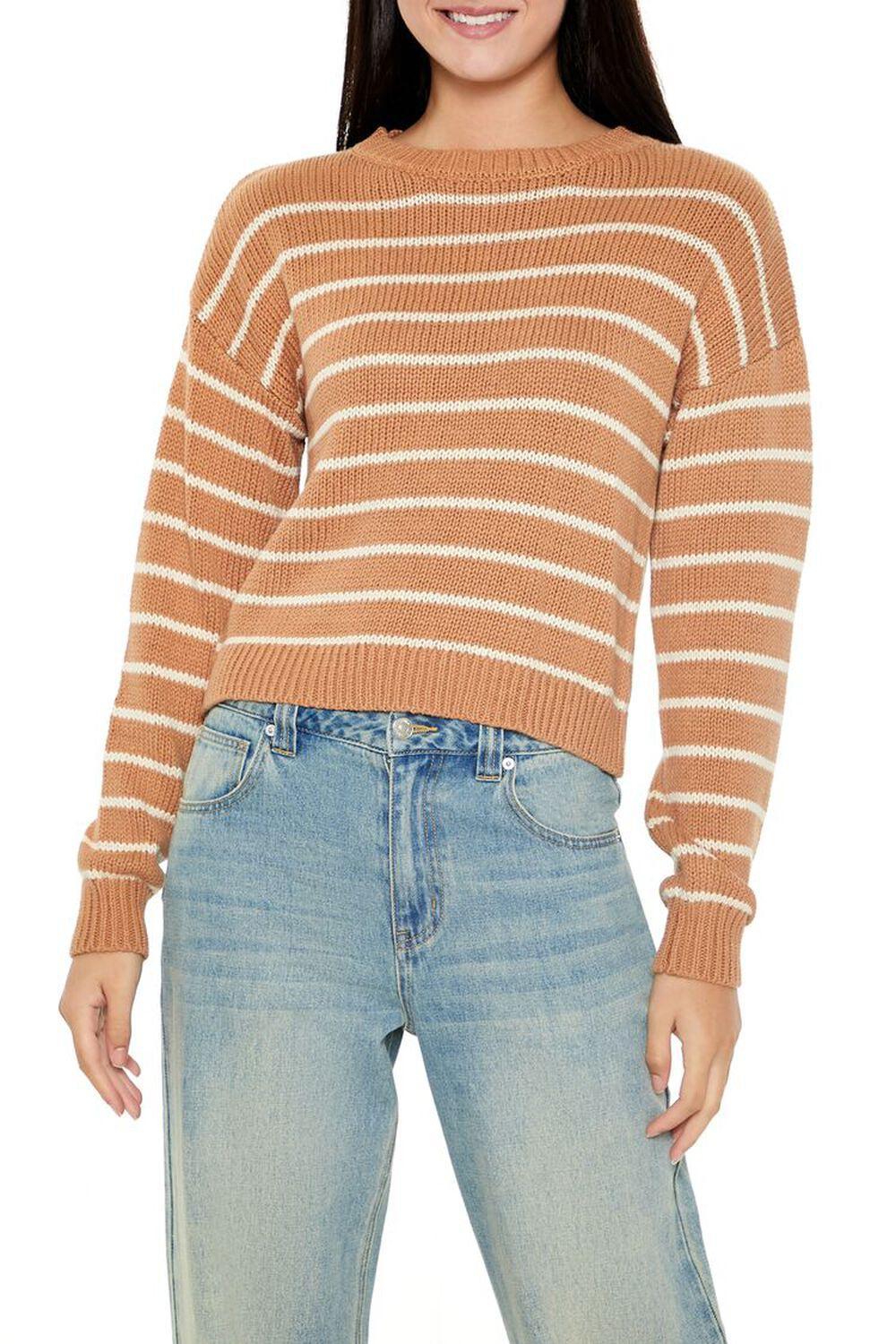 Striped Drop-Sleeve Sweater | Forever 21 product image