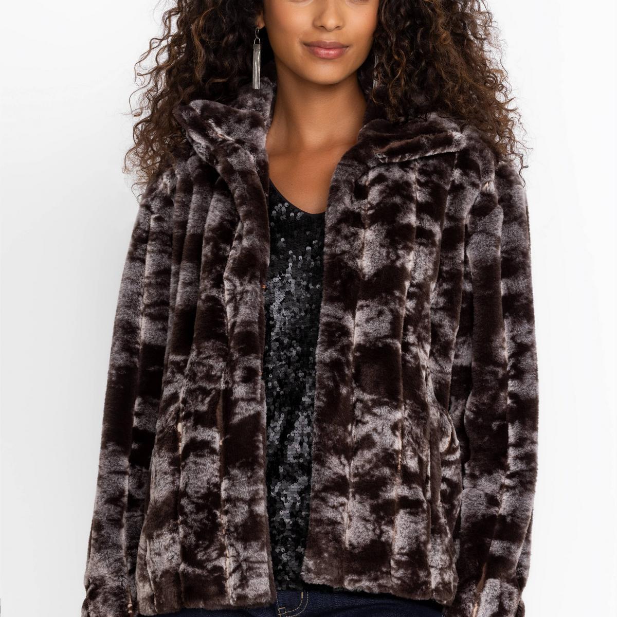 Cropped Faux Fur Jacket product image