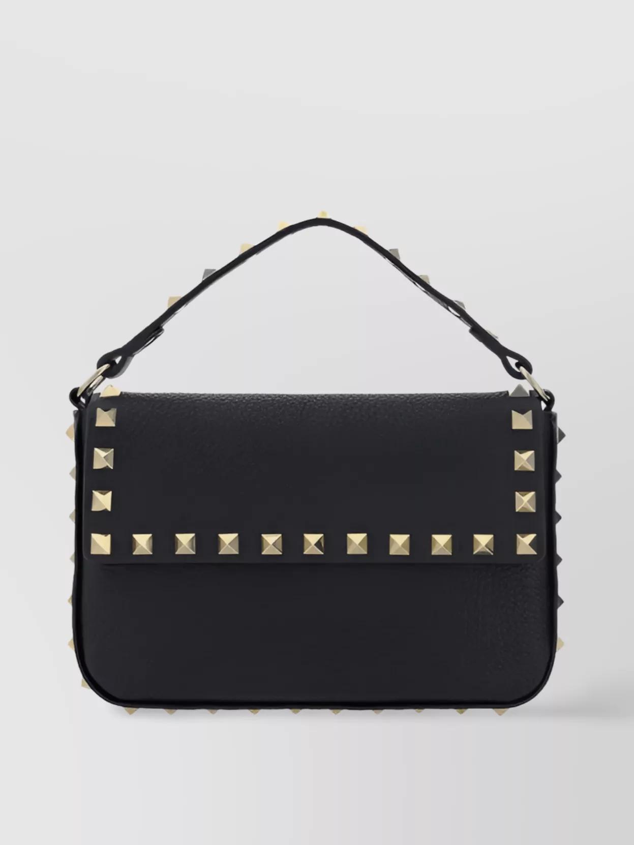 VALENTINO GARAVANI Rockstud Handbag In Nero Product Image