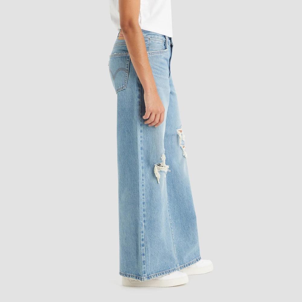 Womens Levis 94 Baggy Wide-Leg Jeans Light Blue Product Image