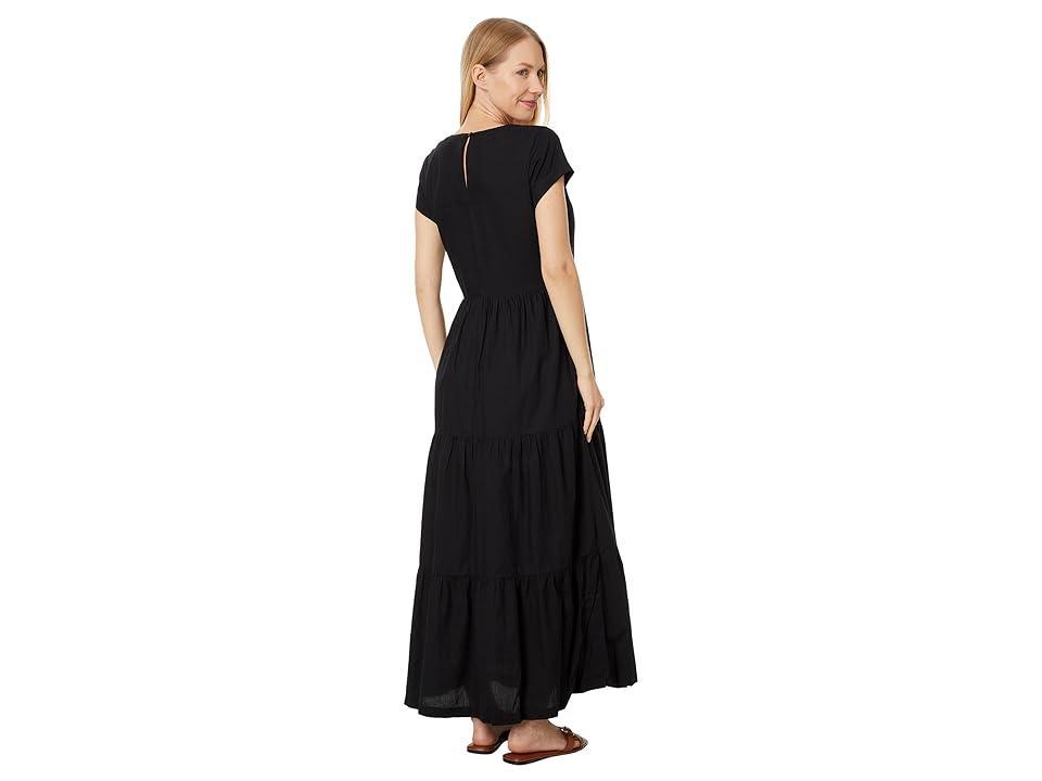 PACT Sunset Light Gauze Notch Neck Dress Women's Dress Product Image