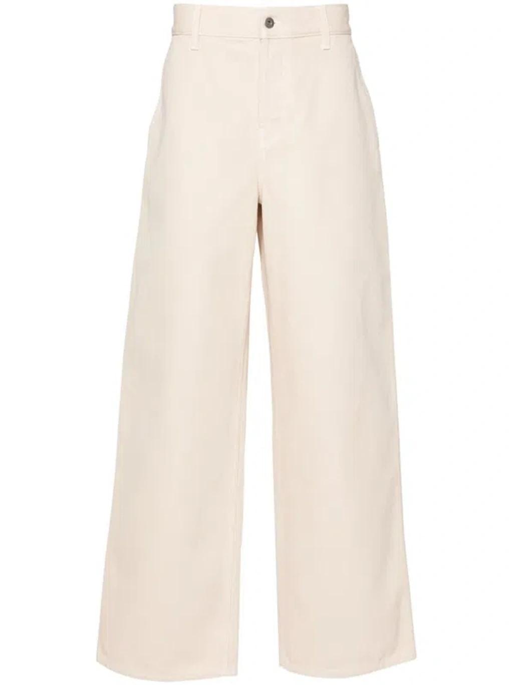 Edk-embroidered Jeans In Neutrals Product Image