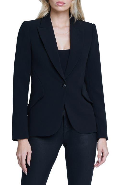 L'agence Chamberlain Blazer In Black/black Product Image