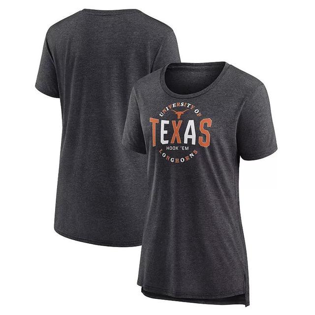 Womens Fanatics Texas Longhorns True Classics Break It Down Tri-Blend T-Shirt Product Image