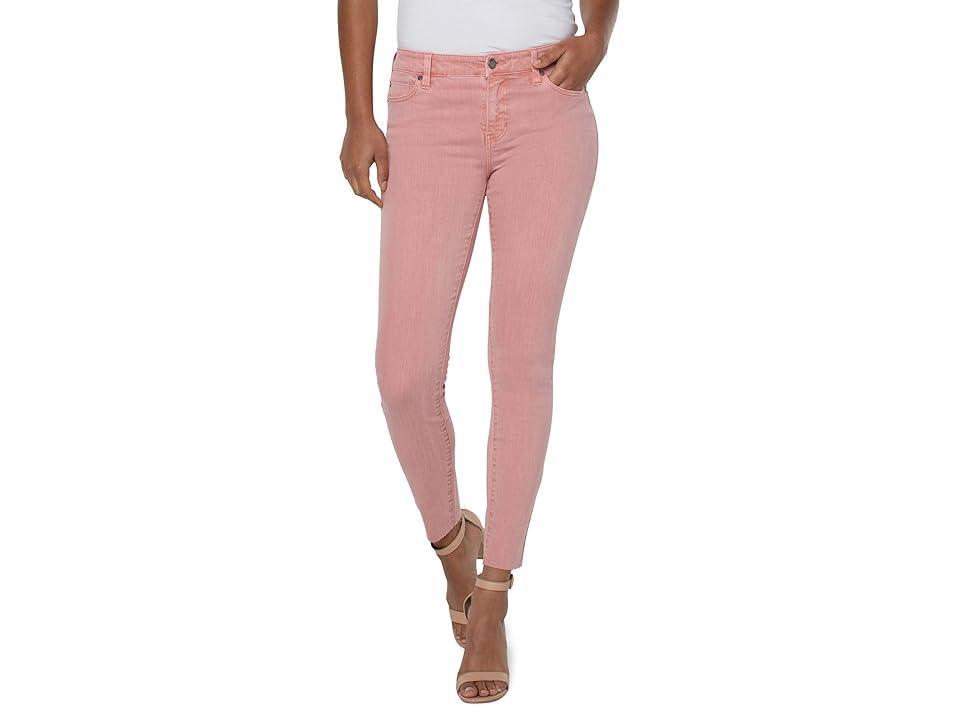 Liverpool Abby Ankle Skinny with Cut Hem in Rose Blush (Rose Blush) Women's Jeans Product Image