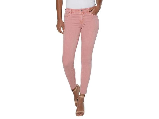 Liverpool Abby Ankle Skinny with Cut Hem in Rose Blush (Rose Blush) Women's Jeans Product Image