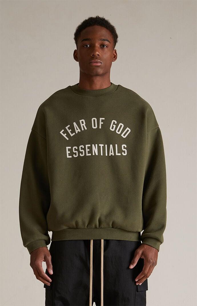 Fear of God Essentials Men's Fleece Crew Neck Sweatshirt - Product Image