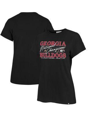 Womens 47 Brand Black Georgia Bulldogs College Football Playoff 2022 National Champions Frankie T-shirt Product Image