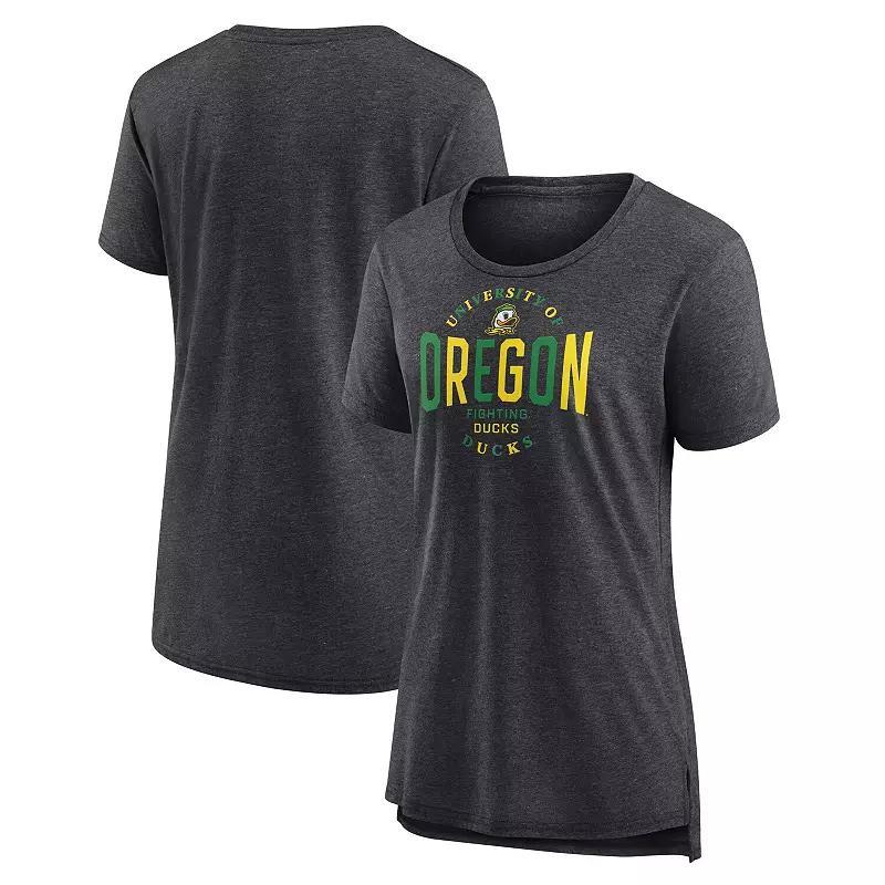 Womens Fanatics Oregon Ducks True Classics Break It Down Tri-Blend T-Shirt Product Image