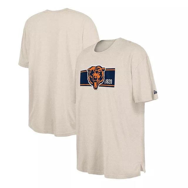 Mens New Era Cream Chicago Bears Third Down Big & Tall Historic T-Shirt Product Image